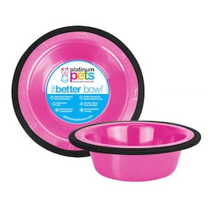10 Cup SwitchIN Stainless Steel Diner Feeder Replacement Bowl in Bubble Gum Pink
