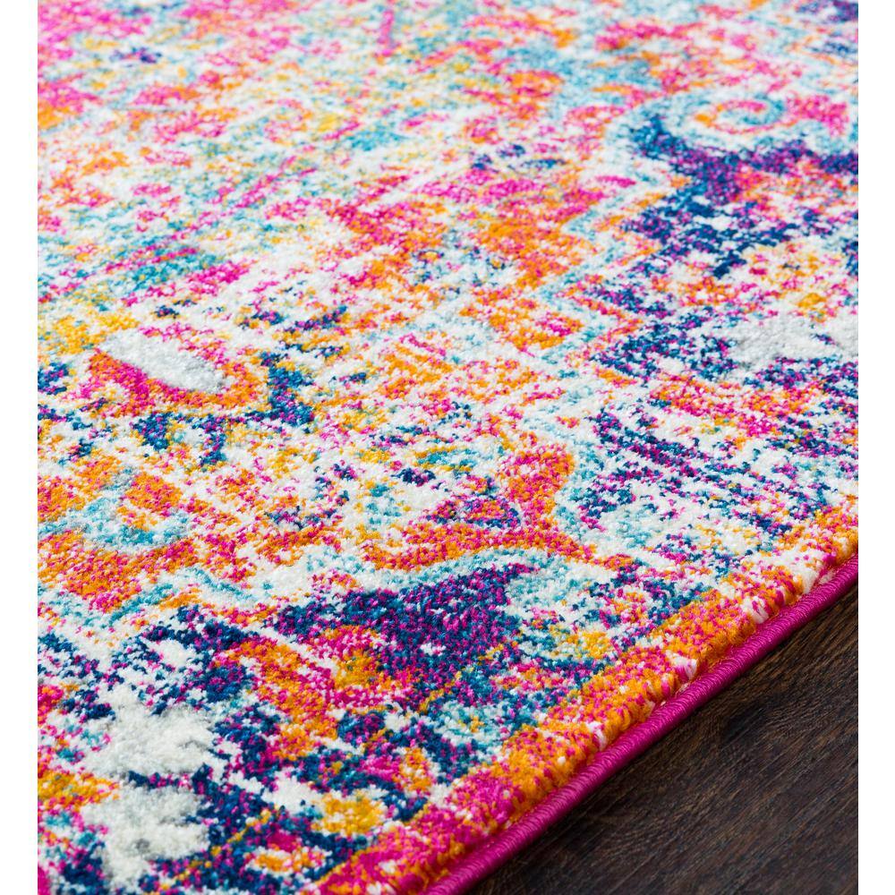 Odelia Multicolor Vintage Medallion Area Rug, 3'11" x 5'7"