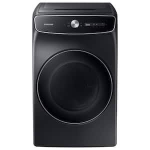 7.5 cu. ft. Vented Gas Dryer with Smart Dial, FlexDry and Super Speed Dry in Brushed Black