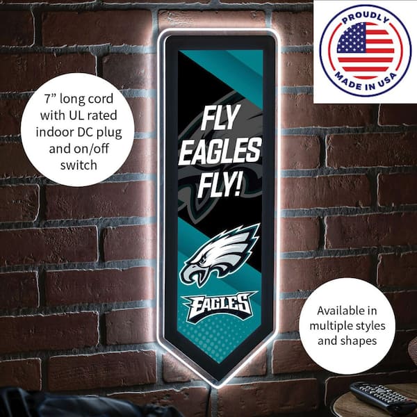 Evergreen Philadelphia Eagles Round LED Wall Décor One-Size