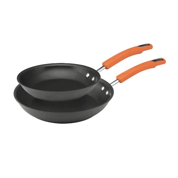 Rachael Ray 2-Piece Aluminum Stovetop Skillet Set with Nonstick Coating