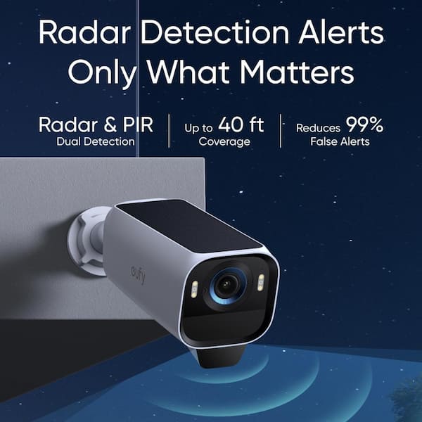 eufy Cam S3 Pro 4K Wireless WiFi Smart Security Camera System with