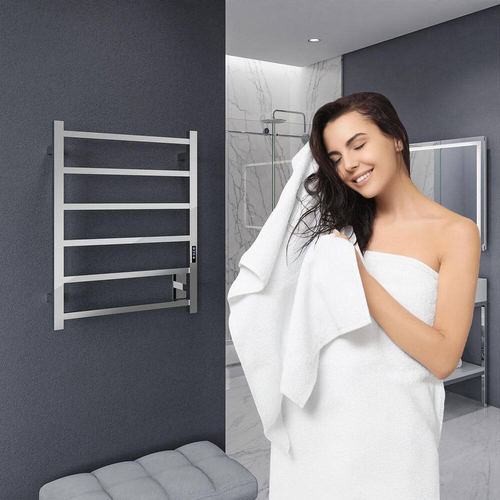 Charles Series Polished Chrome Stainless Steel Wall Mounted Towel Warmer