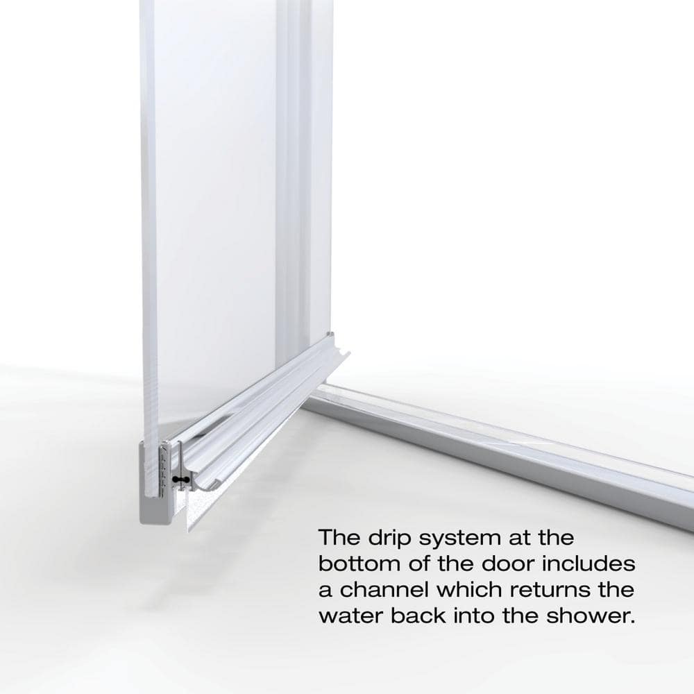 Armon 28" x 66" Oil-Rubbed Bronze Pivot Shower Door