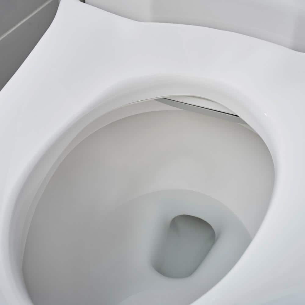 Advanced Clean White Elongated Bidet Toilet Seat with Remote Control