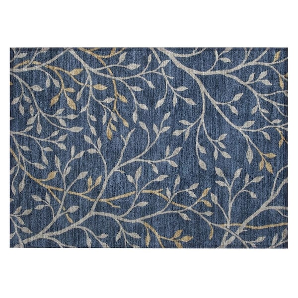 Chantille Machine Washable Indoor/Outdoor Abstract ACN3024 Navy 3 ft. x 4 ft. Area Rug