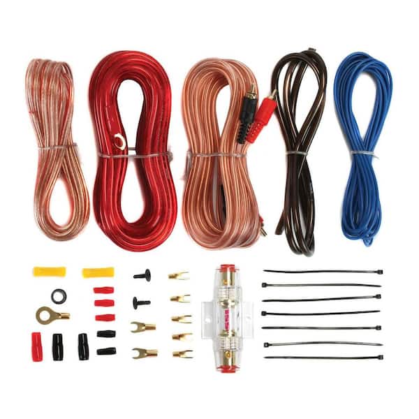 Car Audio 4 Gauge Cable Kit Amp Amplifier Install RCA Subwoofer Sub Wiring  New 