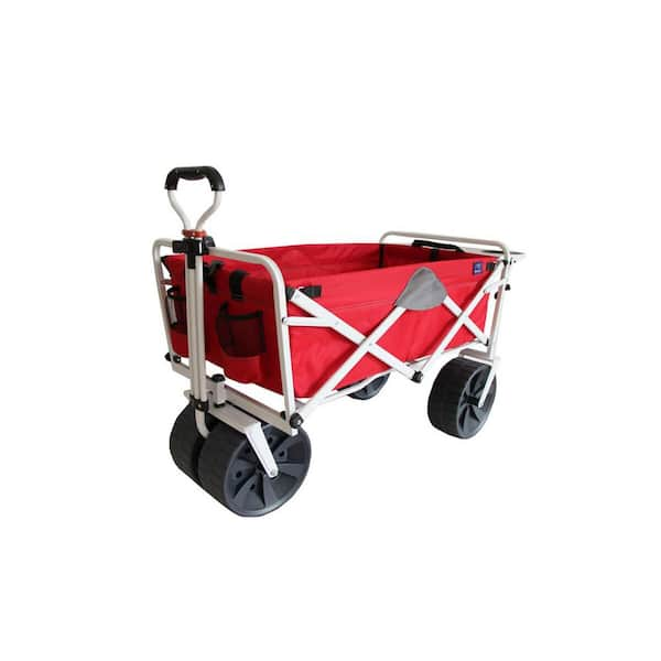 mac sports all terrain beach wagon with side table