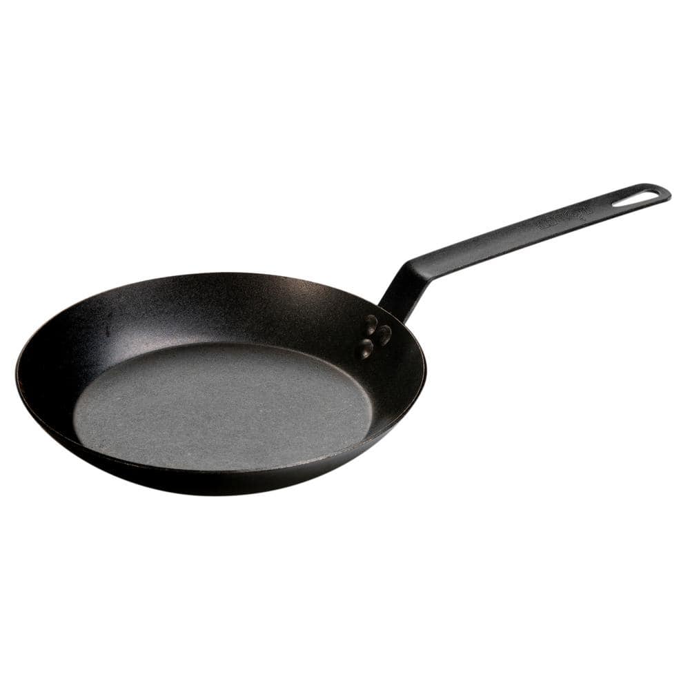 SKY LIGHT Carbon Steel Frying Pan, 10 inch Iron Skillet, No