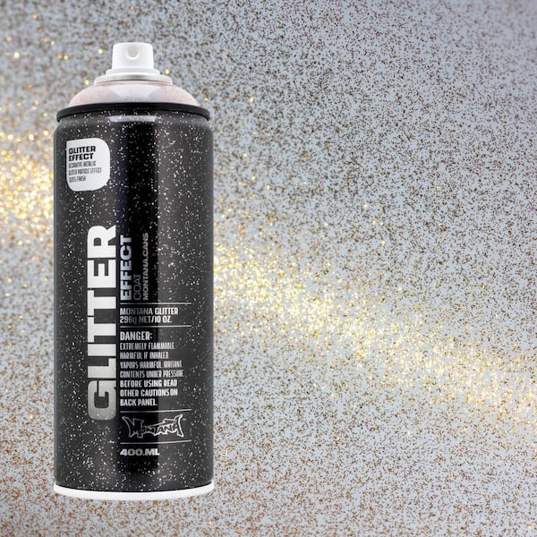 MONTANA 10 oz. Glitter Effect Spray Paint, X-Mas Red 091810 - The