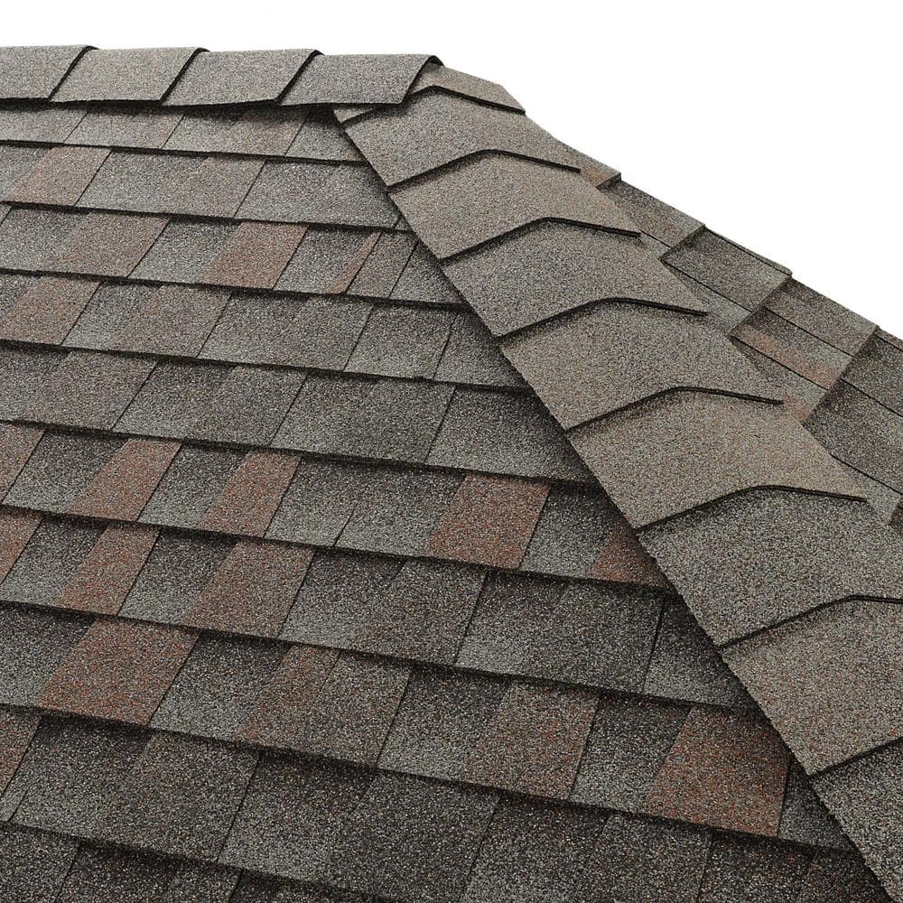 GAF Timbertex Williamsburg Slate Double-Layer Hip and Ridge Cap Roofing ...