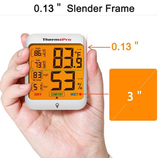 New Temp/Temperature Indoor Outdoor Wet Humidity Thermometer Hygrometer Meter 