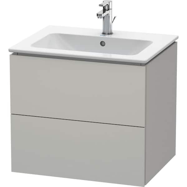 Duravit L-Cube 18.88 in. W x 24.38 in. D x 21.63 in. H Bath Vanity Cabinet without Top in Concrete Gray
