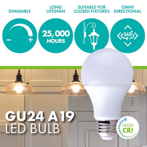 60-Watt Equivalent A19 JA8 Compliant Dimmable LED Light Bulb, 2700K Soft White, 50-pack