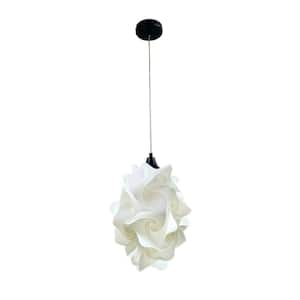 Chi 1-Light White Shaded Pendant Light