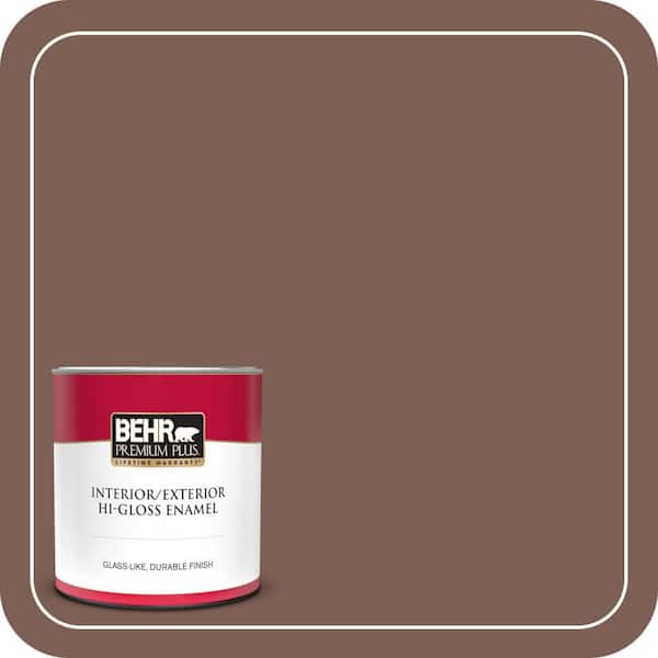 BEHR PREMIUM PLUS 1 qt. #MQ1-57 Secret Journal Hi-Gloss Enamel Interior/Exterior Paint & Primer