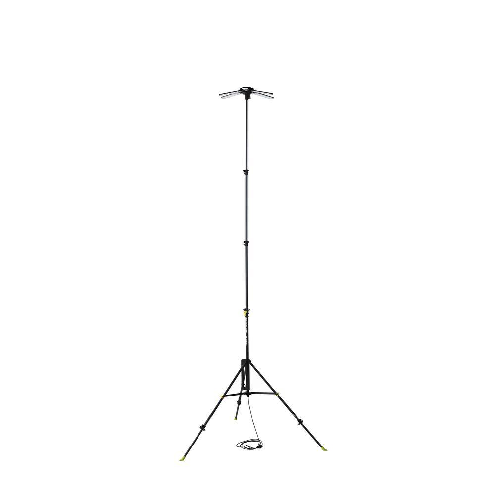 Adjustable Black Steel Portable LED Area Light with 6000 Lumens