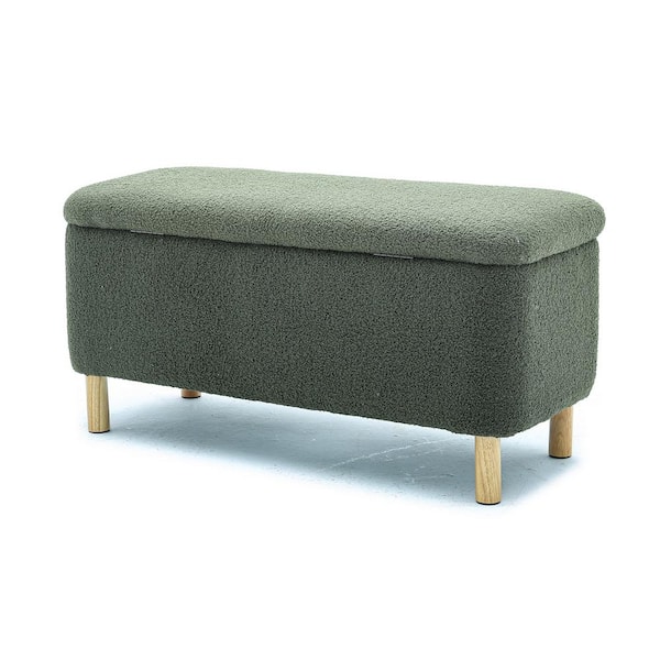 Green upholstered best sale dining bench