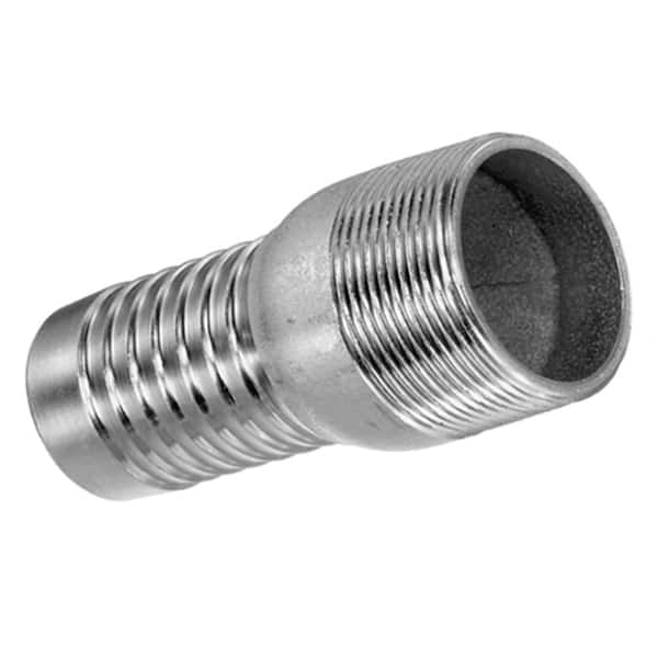 HYDROMAXX 1-1/2 in. Steel Hose Nipple for Lay Flat, Discharge, Backwash and Suction Hoses