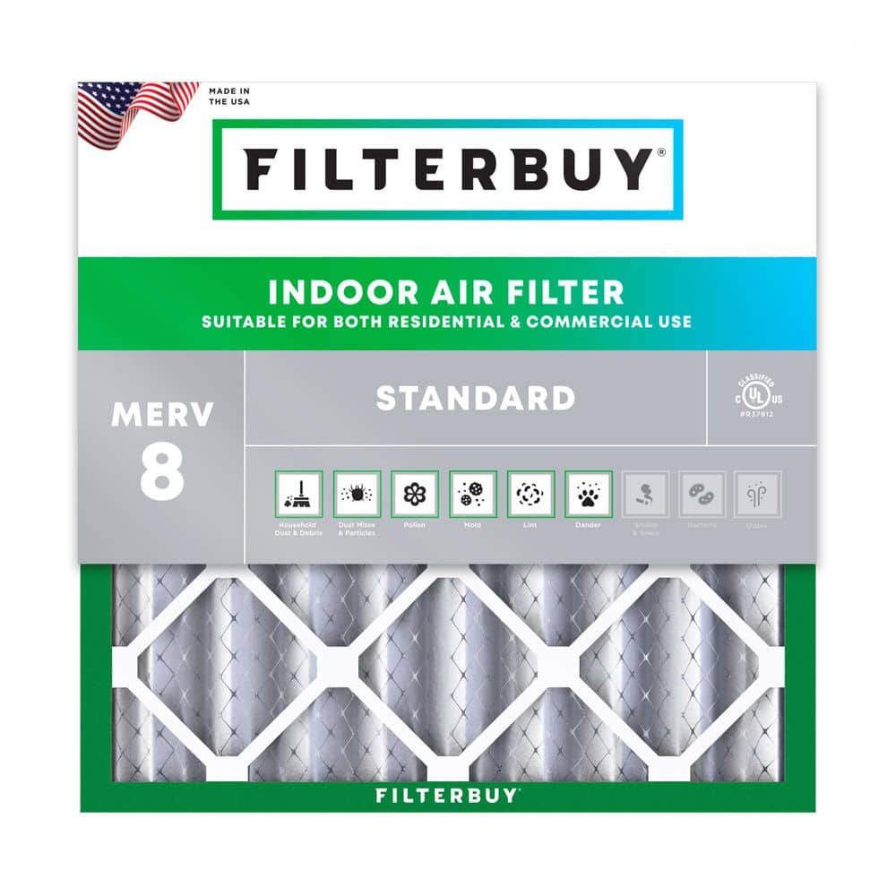 11.25 in. x 11.25 in. x 4 in. MERV 8 (FPR 5) Dust Defense Pleated HVAC AC Furnace Air Filters Replacement (1-Pack) price history on PriceWatchPro