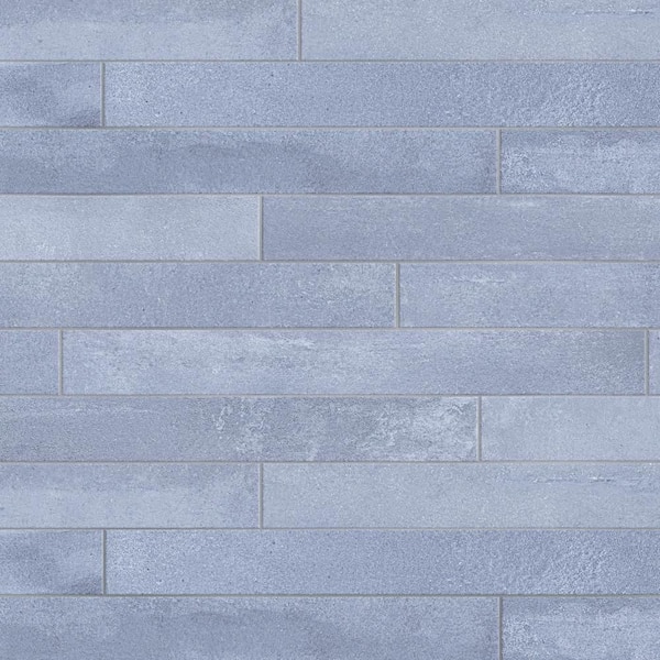 Tucson Blue 2 in. x 18 in. Porcelain Floor and Wall Tile (8.29 sq. ft. /Case)