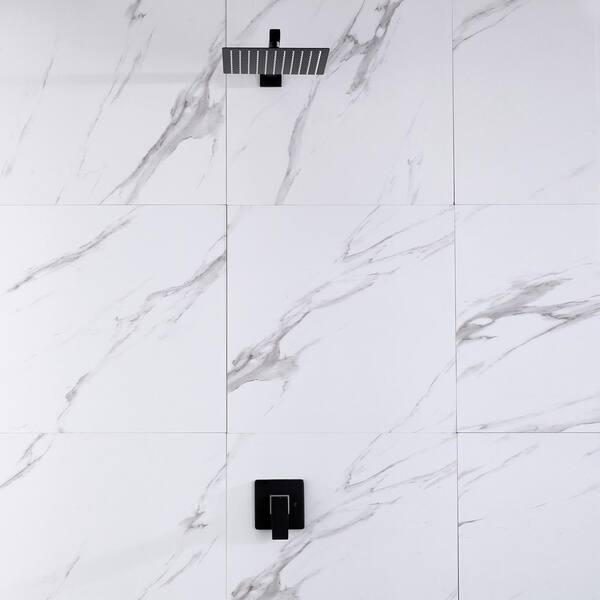 Tahanbath 1-Spray Patterns with 1.5 GPM 10 in. Wall Mount