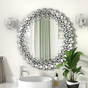 31.5 in. x 31.5 in. Round Modern Decoration Wall Mirror