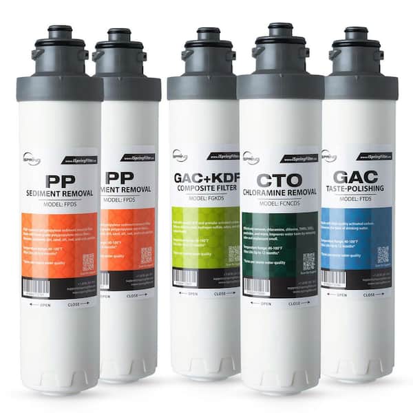 Replacement Filter Set, Fits DS4B-NC and DS4S-NC Bottle Less Water Dispenser, Up to 12 Months