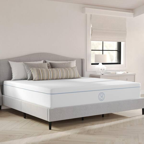 MARTHA STEWART King Firm Hybrid 12 in. Bed-in-a-Box Mattress CL-MODE1 ...