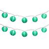 LUMABASE Nylon Lantern String Lights in Turquoise 76501 - The Home Depot