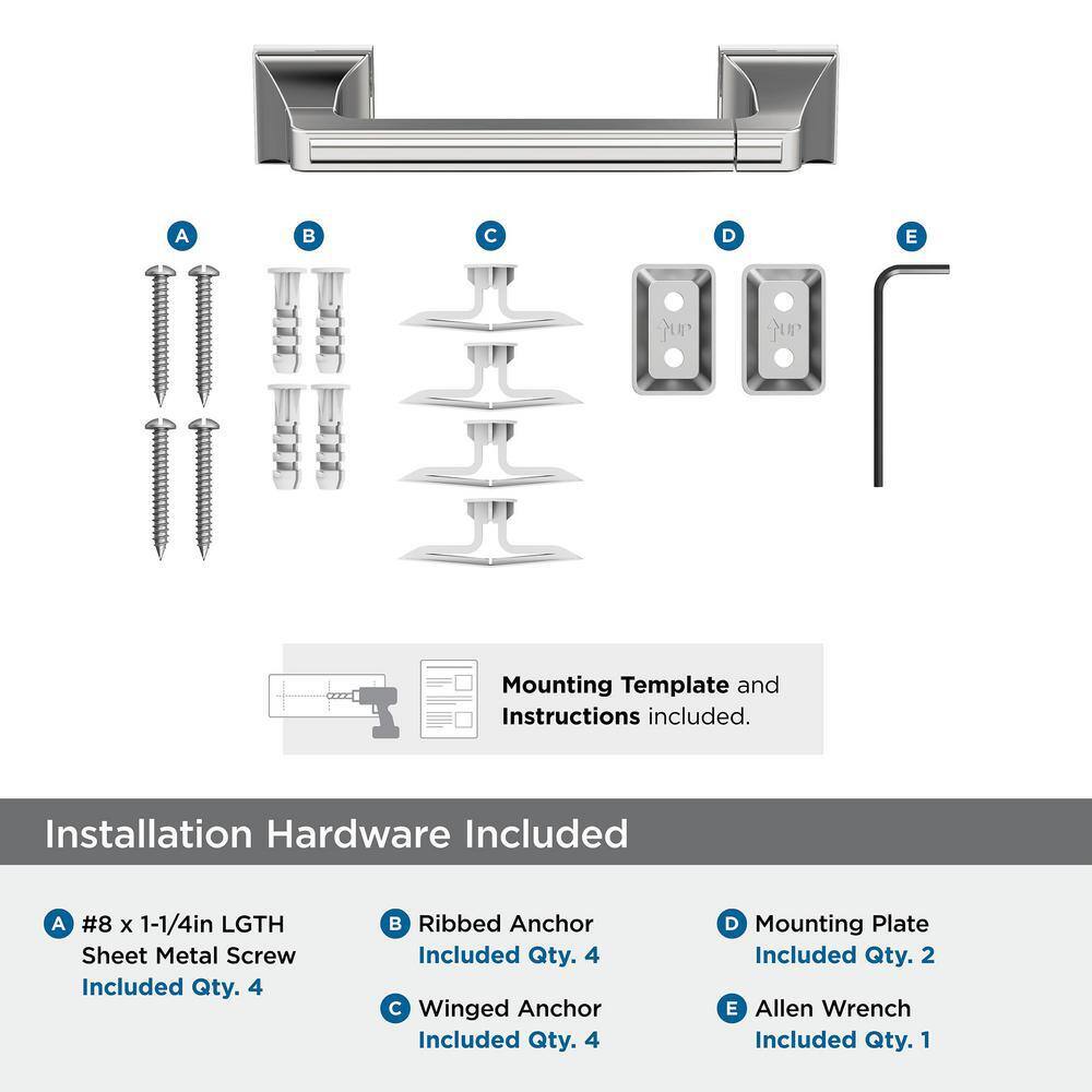 Chrome Pivoting Double Post Toilet Paper Holder
