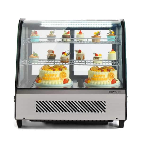 Winado 3.7 cu. ft. Commercial Refrigerator Display in Black and Silver