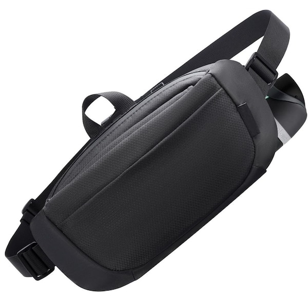 Waistpack 4L Large Capacity Fanny Pack with Hidden Water Bottle Pocket, Water Resistant Crossbody Sling Bag