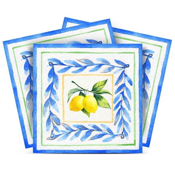 MI ALMA Yellow L02 8 in. x 8 in. Vinyl Peel and Stick Tile (24-Tiles, 10.67 sq.ft./Pack)