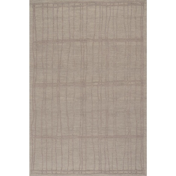 Cassiane Bohemian Striped Wool Area Grey 10 ft. x 14 ft. Indoor Area Rug