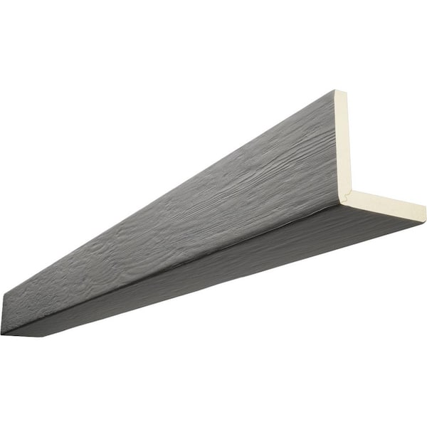 Ekena Millwork Endurathane 10 in. H x 10 in. W x 8 ft. L Rough Sawn Seashell Faux Wood Beam