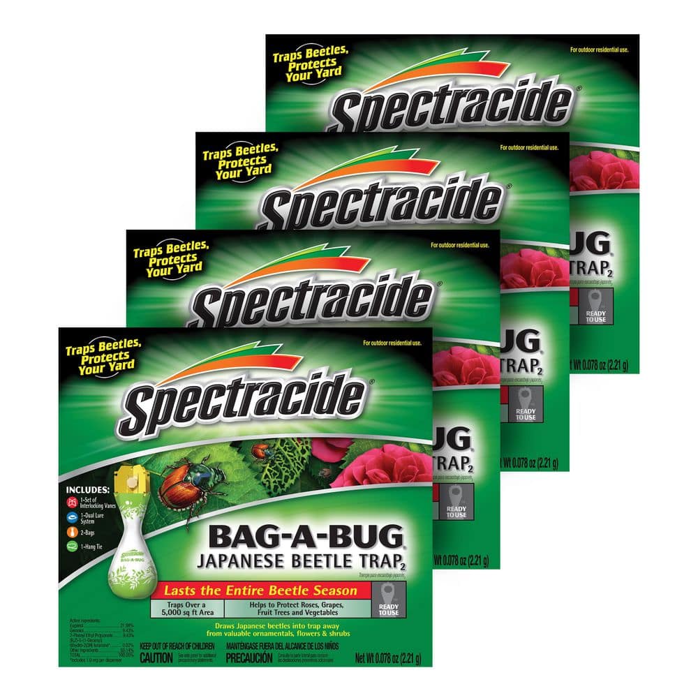 Spectracide Bag-A-Bug Japanese Beetle Trap (4-Pack) HG-56901MP4