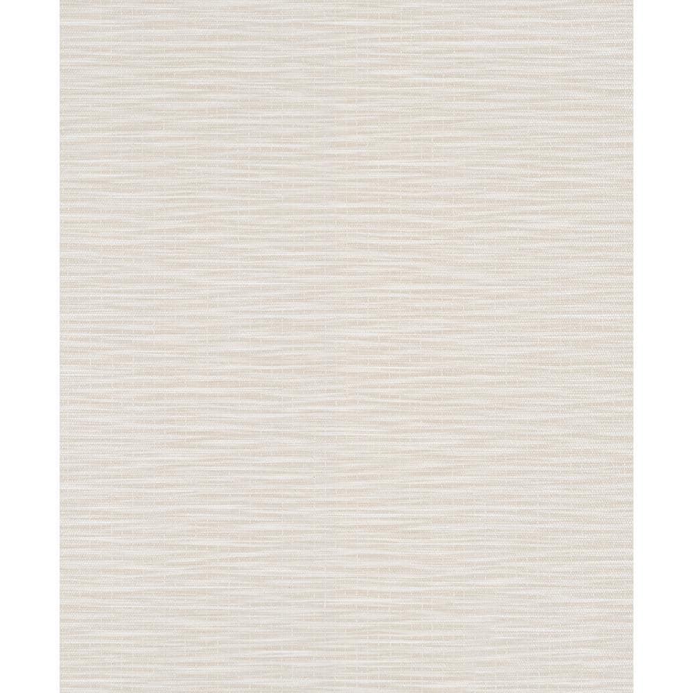 Textured Weave Light Beige Matte Finish Vinyl on Non-Woven Non-Pasted Wallp