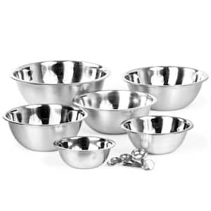 10 Piece High Quality Large Stainless Steel Mixing Bowl Set