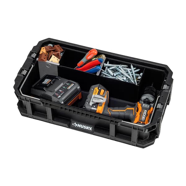 5-Compartment Connect System Tool Caddy Small Parts Organizer in Black 5-Compartment Connect System Tool Caddy Small Parts Organizer in Black