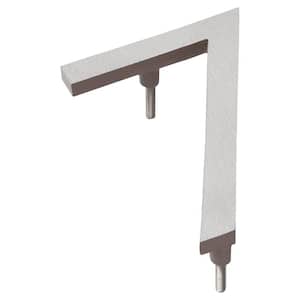 6 in. Satin Nickel/Sand 2-Tone Aluminum Floating or Flat Modern House Number 7
