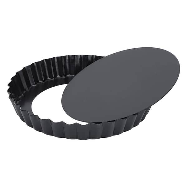 6 in. Mini Tart Pan 2 Pack Carbon Steel Fluted Nonstick Removable Bottom Quiche Pie Pan for Baking