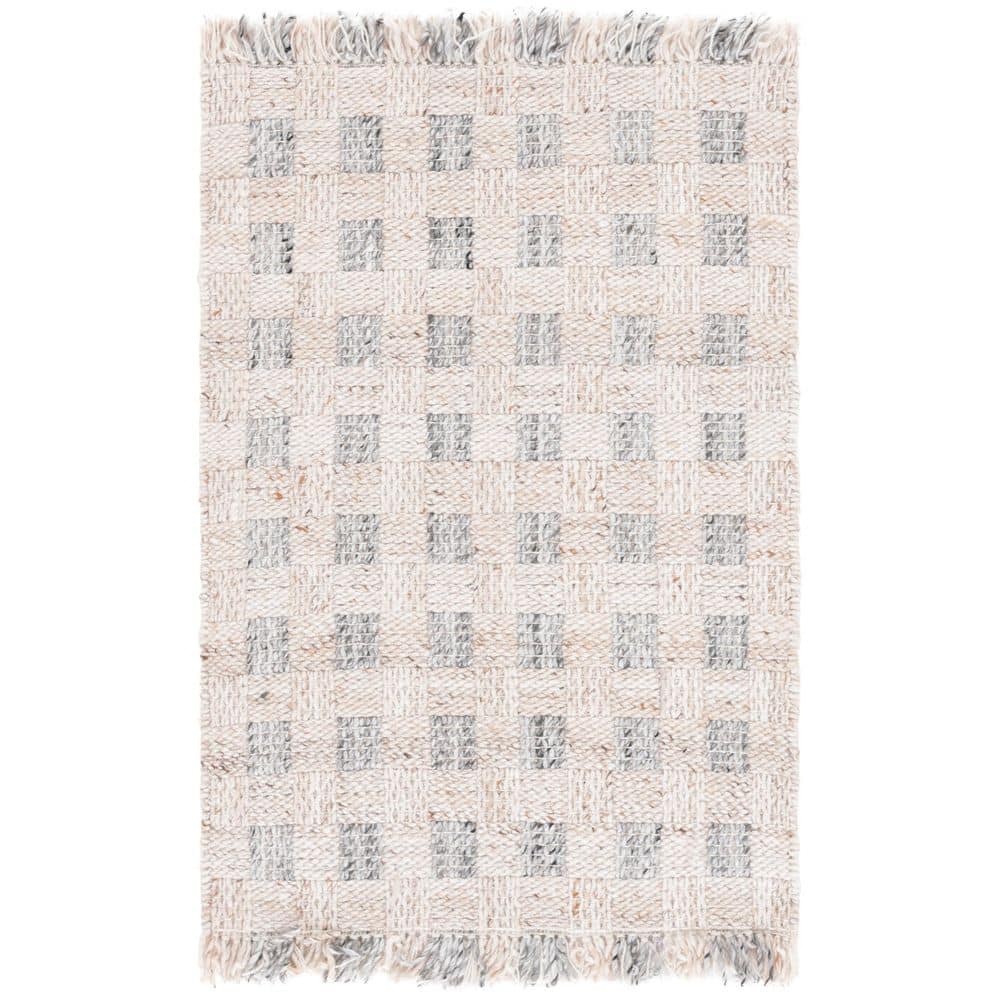 Renewal 3 ft. x 5 ft. Ivory/Gray Lattice Fringe Area Rug price history on PriceWatchPro