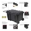 Husky 23 in. 25 Gal. Black Rolling Toolbox with Keyed Lock 206318