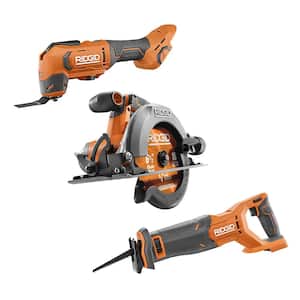 18V Cordless 3-Tool Combo Kit with 6-1/2 in. Circular Saw, Multi-Tool, and Reciprocating Saw (Tools Only)
