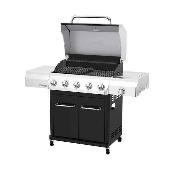 Nexgrill Gourmet Pro 5 Burner Propane Gas Grill with Side Burner in ...