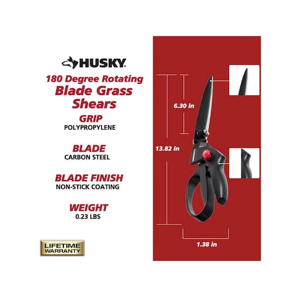 5 in. 180 Degree Rotating Blade Grass Shears