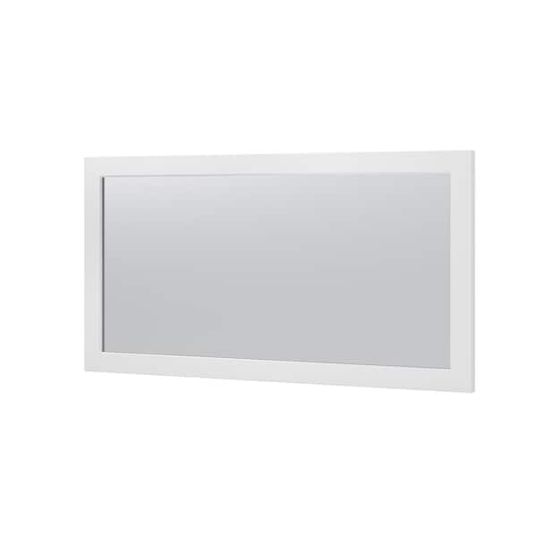 Unbranded 60 in. W x 32 in. H Rectangular Wood Framed Wall Mount Modern Decor Bathroom Vanity Mirror