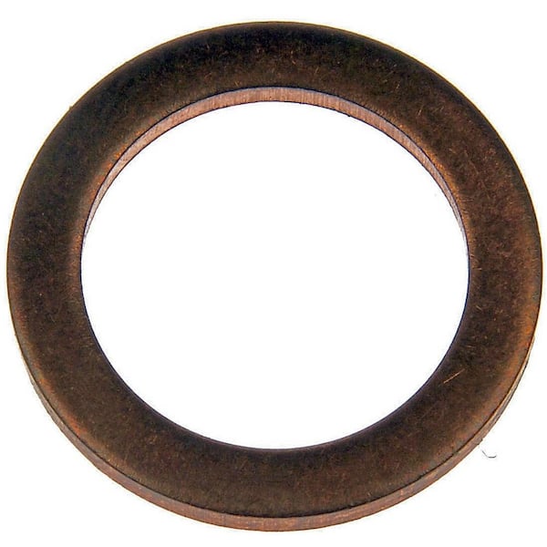 Autograde Copper Drain Plug Gasket, Fits M14, 9/16 (10-pack)