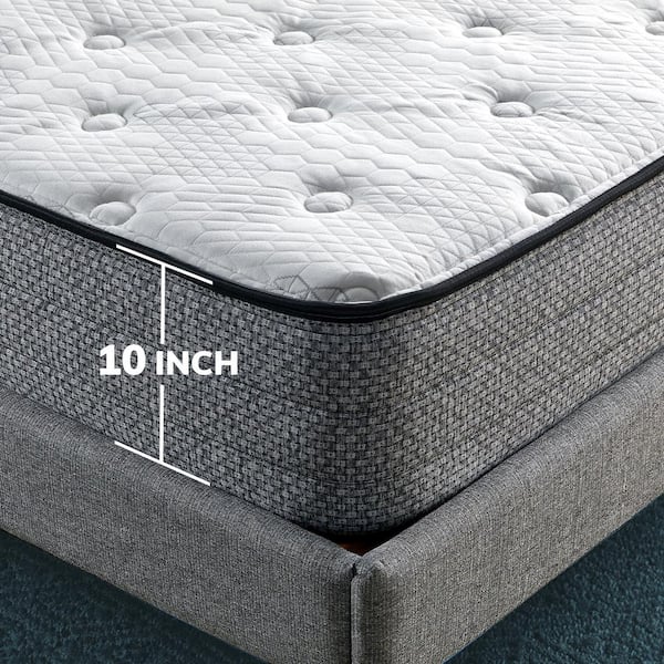 Pillow Top 10 Inch Innerspring Mattress Extra Firm Multiple Sizes 